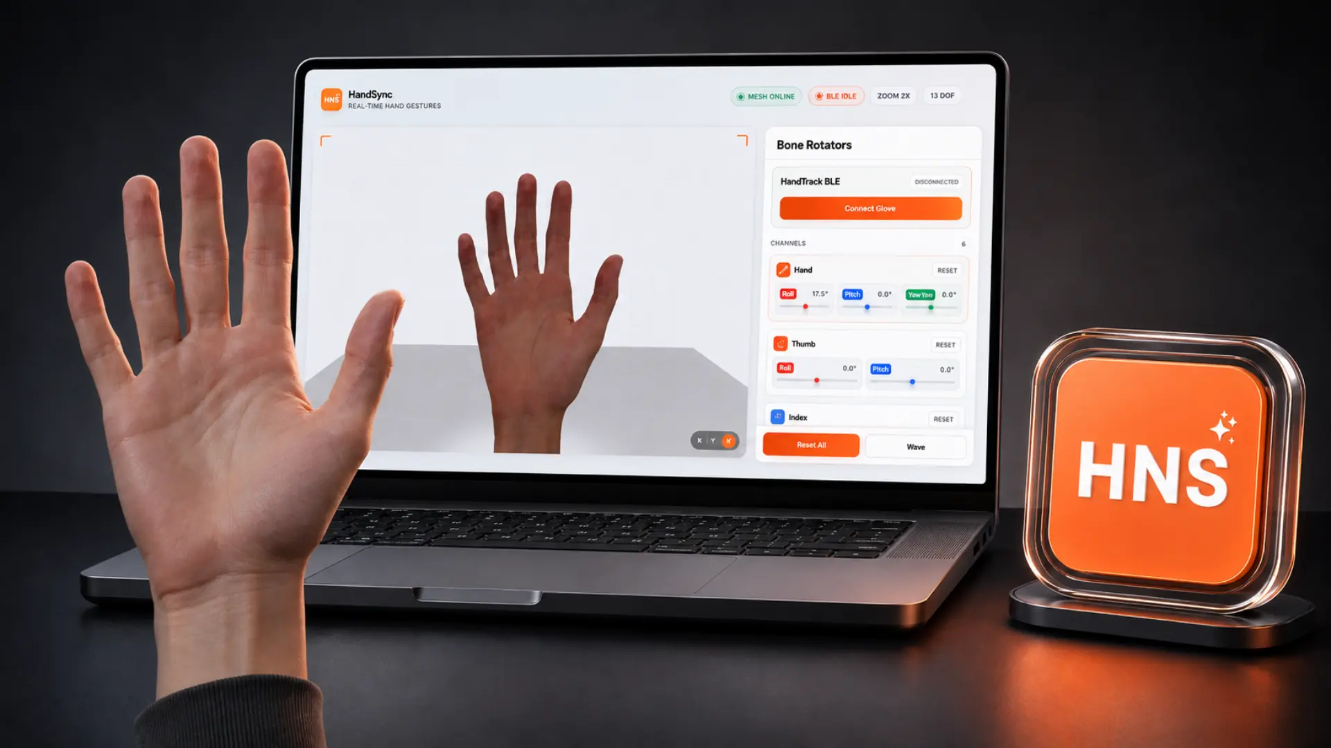 HandSync — AI-powered wearable gloves for real-time sign language translation.